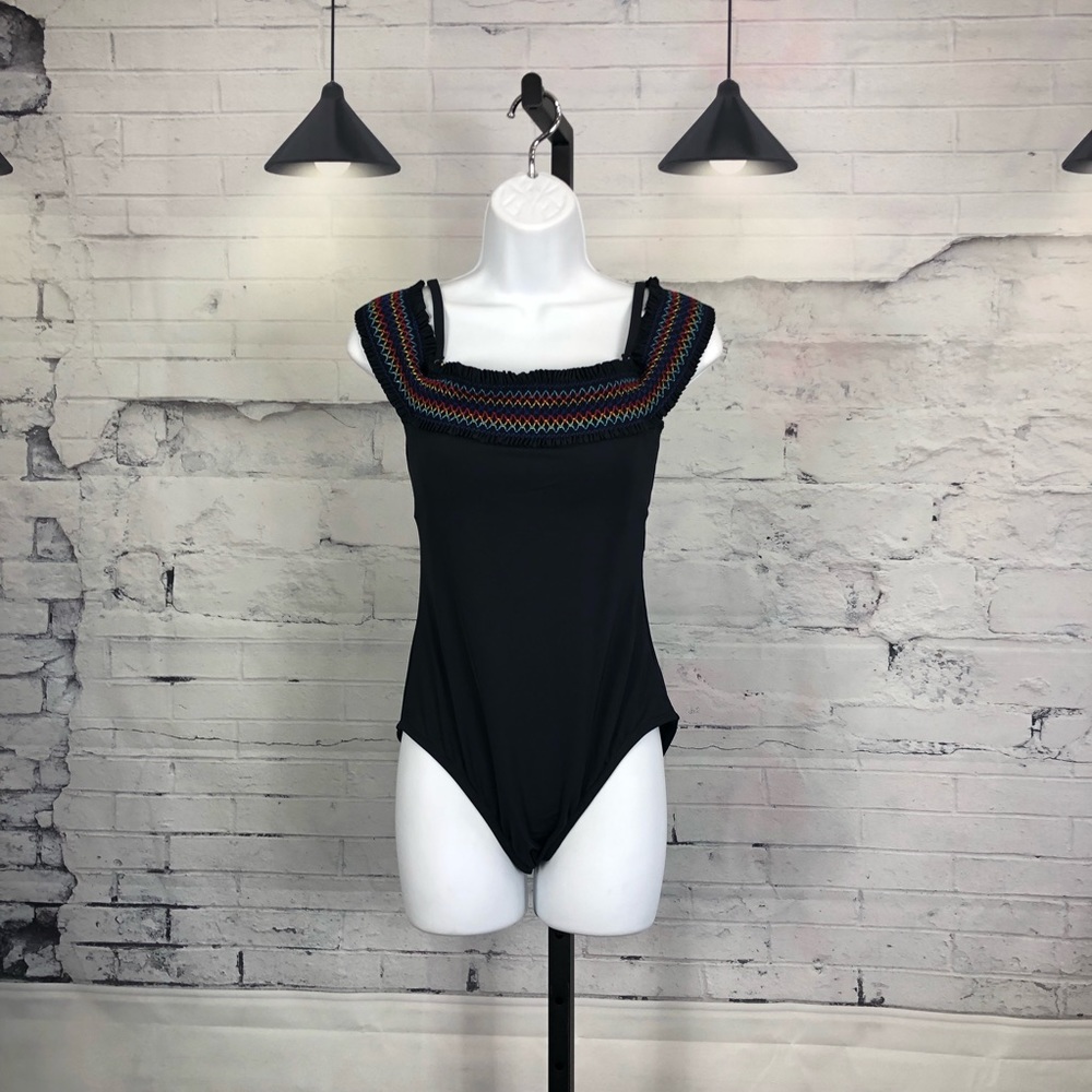 Blue Rod Bettie Off Shoulder Bandeau Black 1183 - Picture 3 of 8